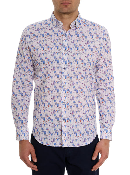 ROBERT GRAHAM Blakely Blue Floral Long Sleeve Shirt Size L Brand NEW W/  Tags -  Canada