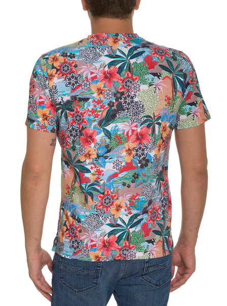 Robert Graham Hawaiian Summer Graphic T-Shirt