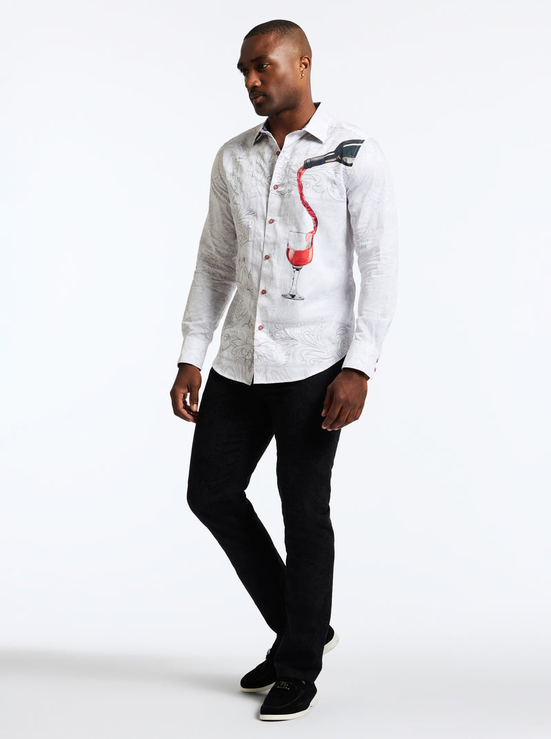 GRENASHE LONG SLEEVE BUTTON DOWN SHIRT