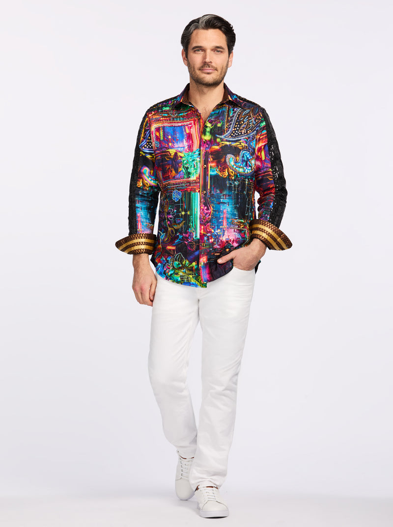 LIMITED EDITION AVATAR LONG SLEEVE BUTTON DOWN SHIRT