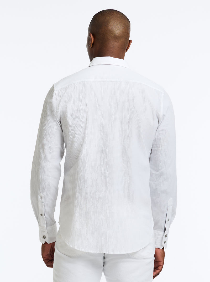 THRESHER LONG SLEEVE BUTTON DOWN SHIRT