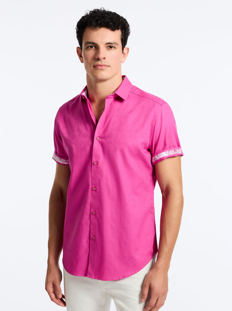 ODYSSEY SHORT SLEEVE BUTTON DOWN SHIRT