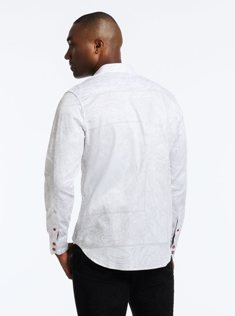 GRENASHE LONG SLEEVE BUTTON DOWN SHIRT