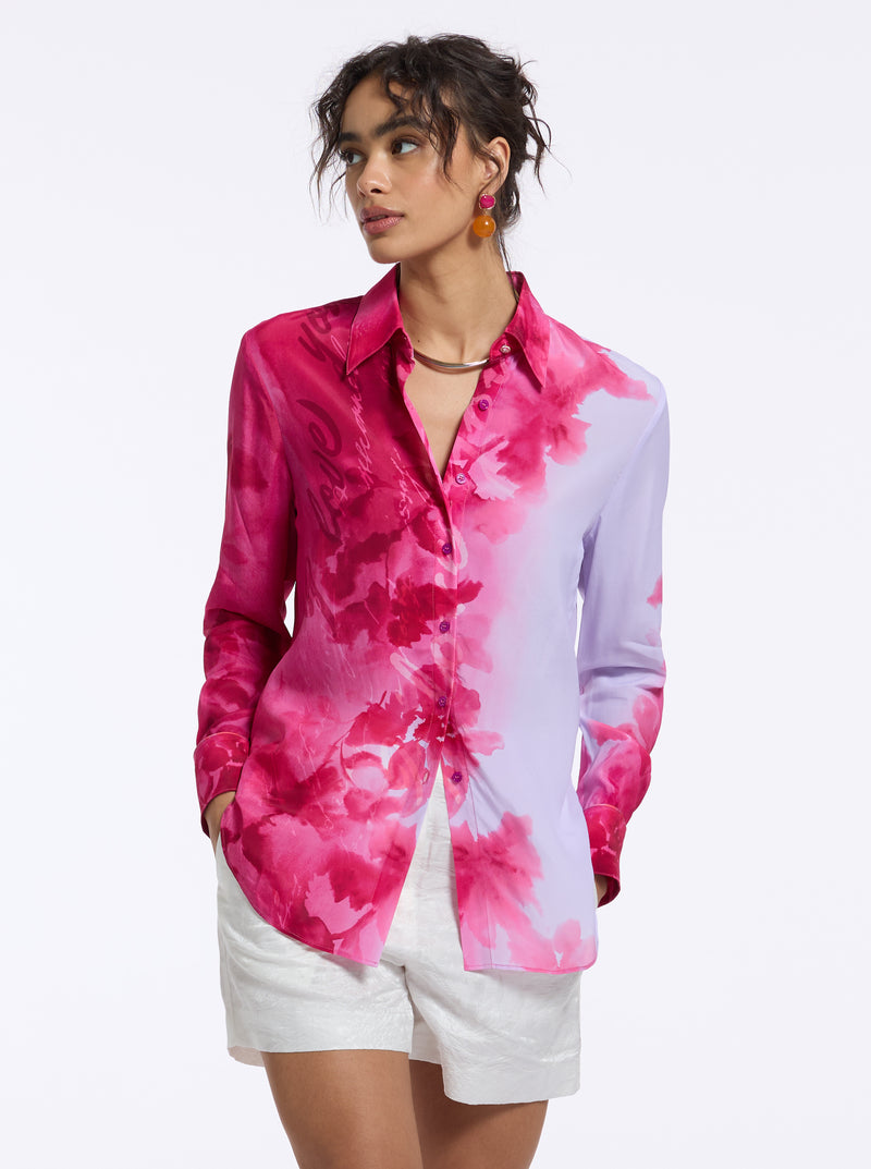 GABRIELA LONG SLEEVE BUTTON DOWN SHIRT