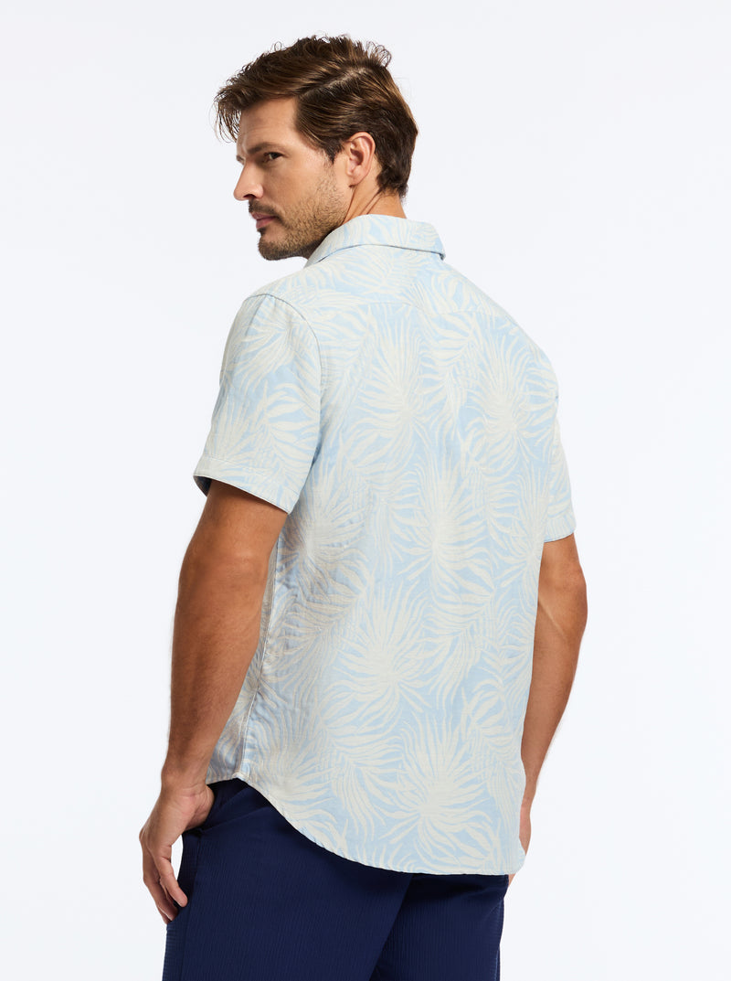 ROYAL PALMS SHORT SLEEVE BUTTON DOWN SHIRT