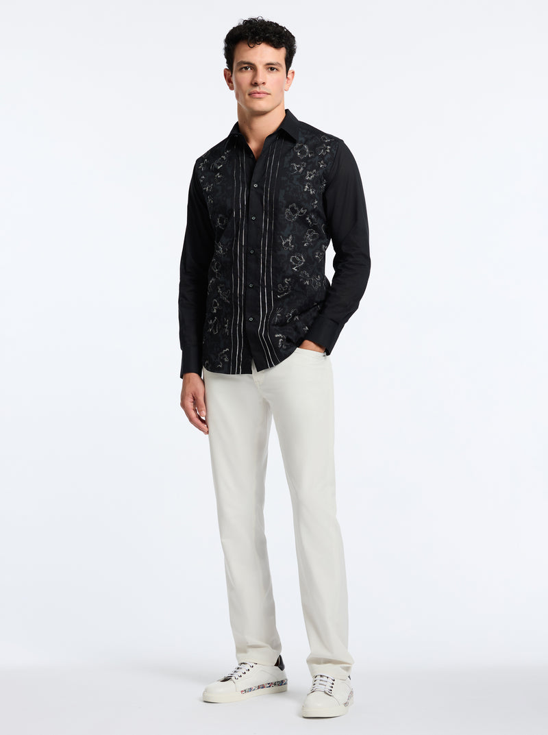 HAVANA LONG SLEEVE BUTTON DOWN SHIRT