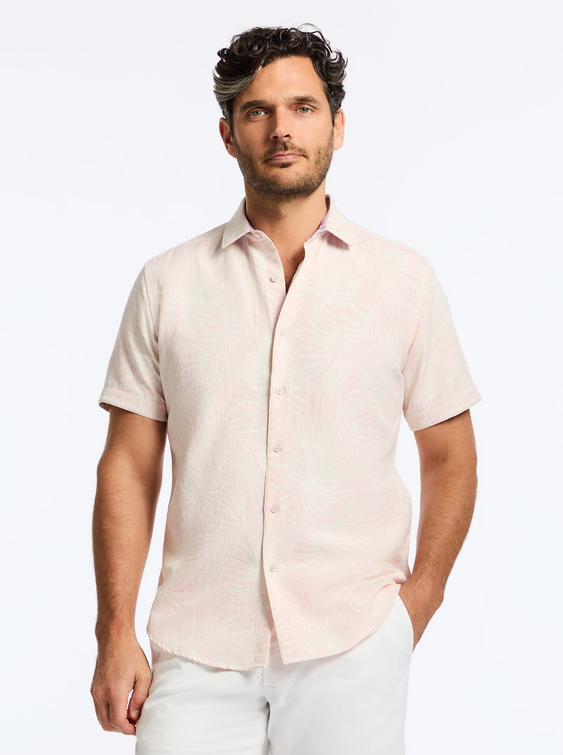 ROYAL PALMS SHORT SLEEVE BUTTON DOWN SHIRT