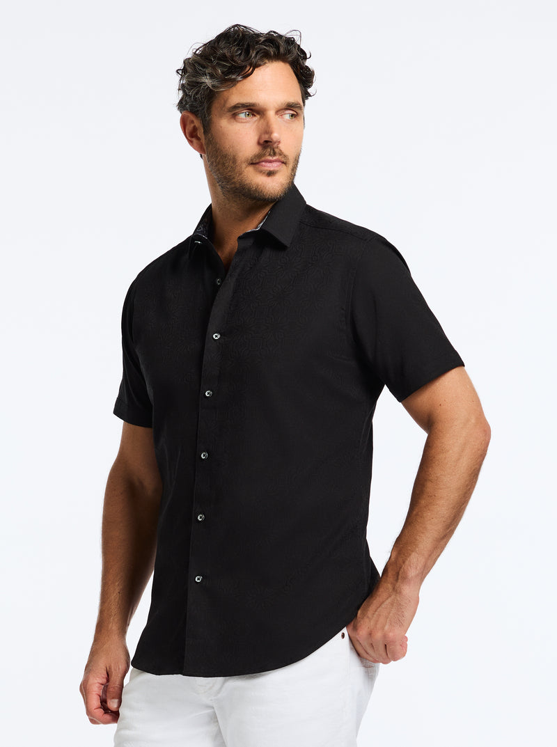 ODYSSEY SHORT SLEEVE BUTTON DOWN SHIRT