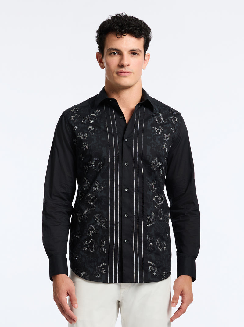 HAVANA LONG SLEEVE BUTTON DOWN SHIRT