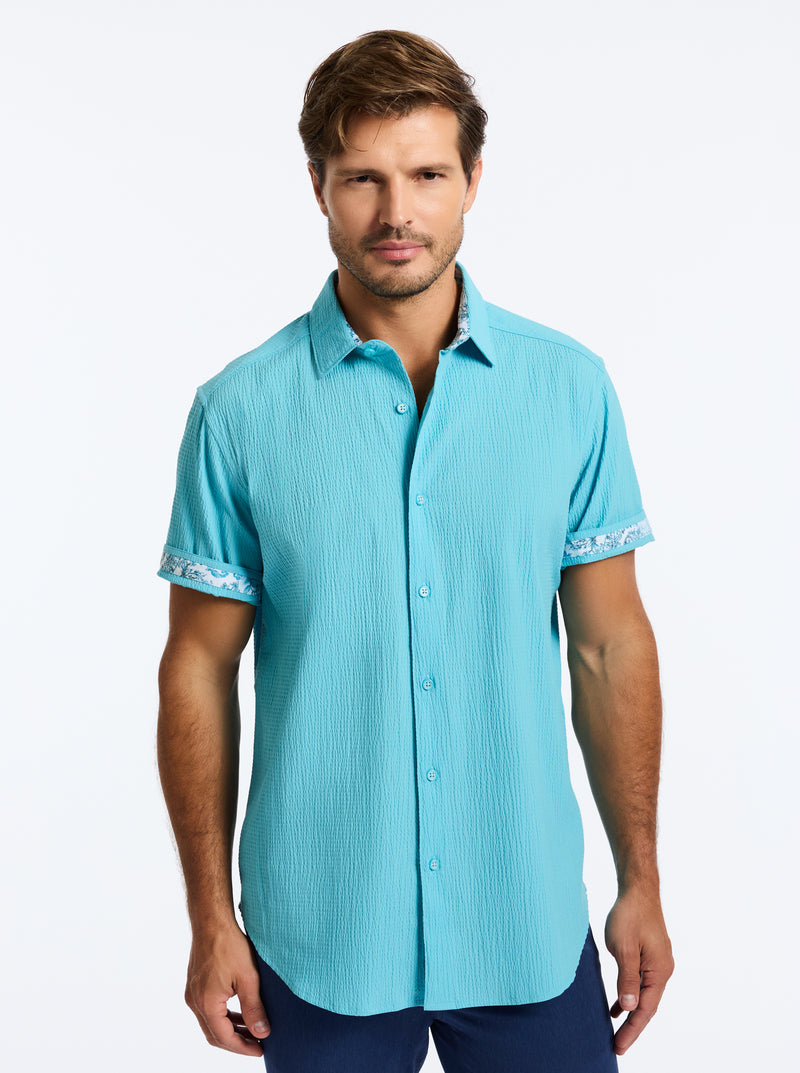 THRESHER SHORT SLEEVE BUTTON DOWN SHIRT