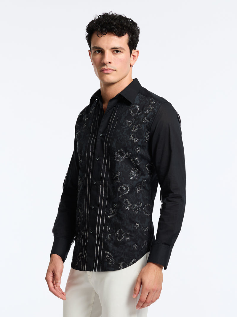 HAVANA LONG SLEEVE BUTTON DOWN SHIRT