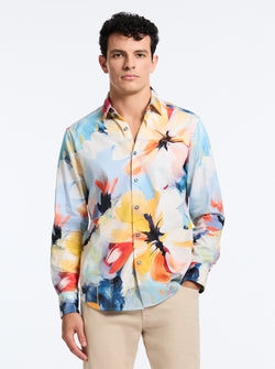 FLORA GRANDE LONG SLEEVE BUTTON DOWN SHIRT