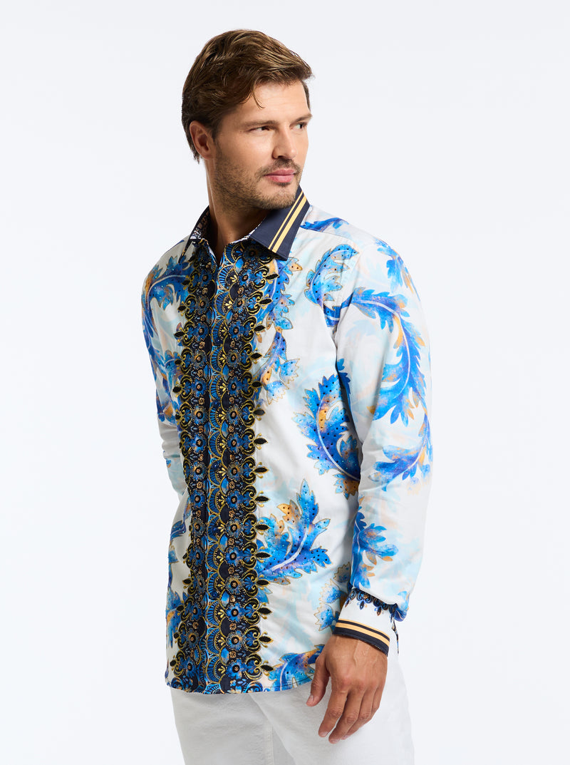 LIMITED EDITION RUBENSTEINS100 LONG SLEEVE BUTTON DOWN SHIRT