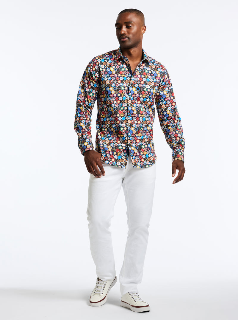 HIGHROLLER LONG SLEEVE BUTTON DOWN SHIRT