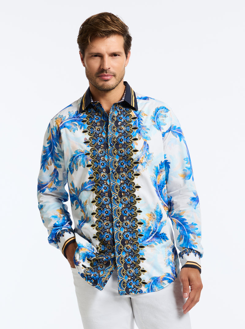 LIMITED EDITION RUBENSTEINS100 LONG SLEEVE BUTTON DOWN SHIRT