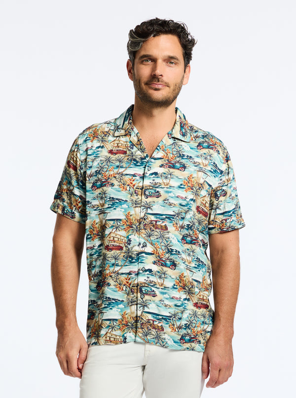 GETAWAY SHIRT SLEEVE BUTTON DOWN SHIRT