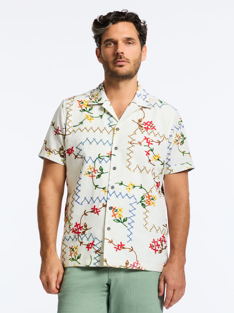 MARETTIMO SHORT SLEEVE BUTTON DOWN SHIRT