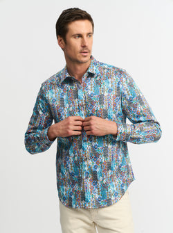 MEROLA LONG SLEEVE BUTTON DOWN SHIRT