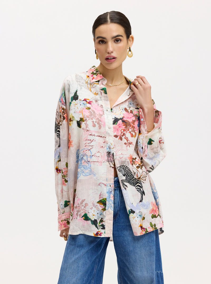 LOLA LONG SLEEVE BUTTON DOWN SHIRT