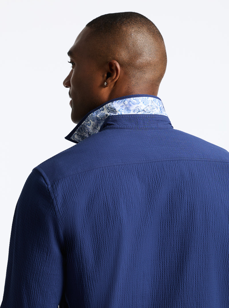 THRESHER LONG SLEEVE BUTTON DOWN SHIRT