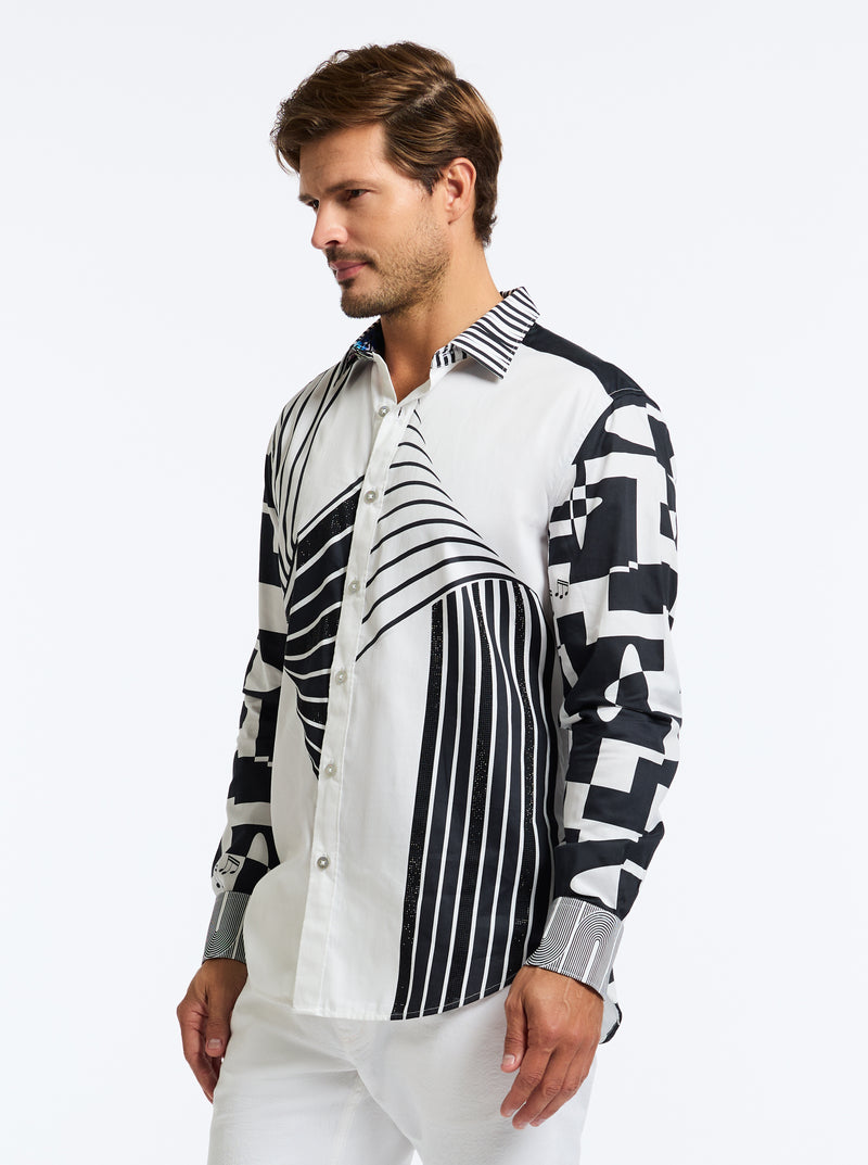 LIMITED EDITION VITO'S VISION LONG SLEEVE BUTTON DOWN SHIRT TALL