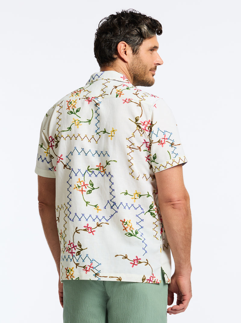 MARETTIMO SHORT SLEEVE BUTTON DOWN SHIRT