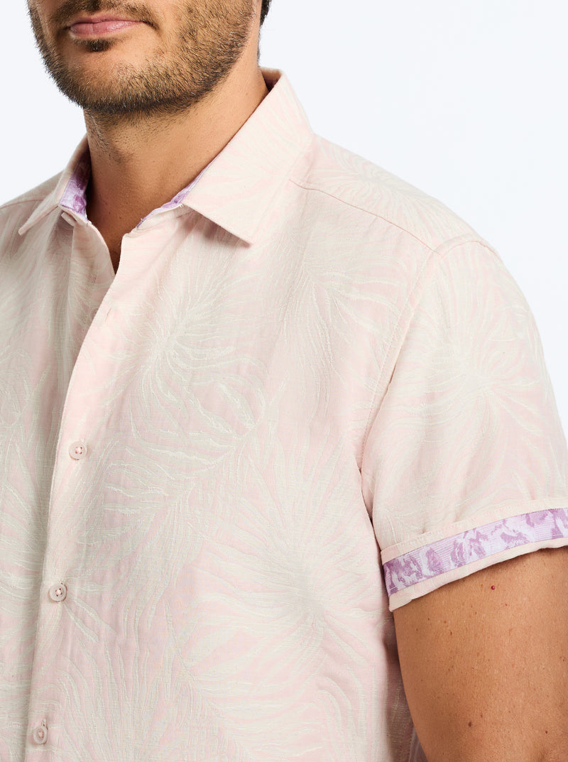 ROYAL PALMS SHORT SLEEVE BUTTON DOWN SHIRT