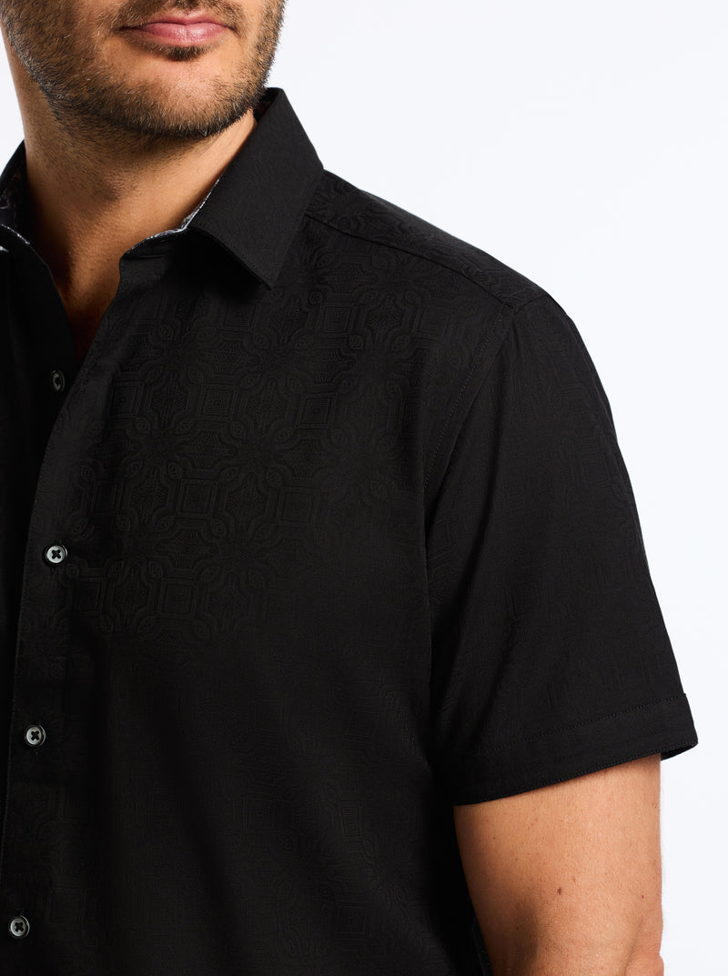 ODYSSEY SHORT SLEEVE BUTTON DOWN SHIRT