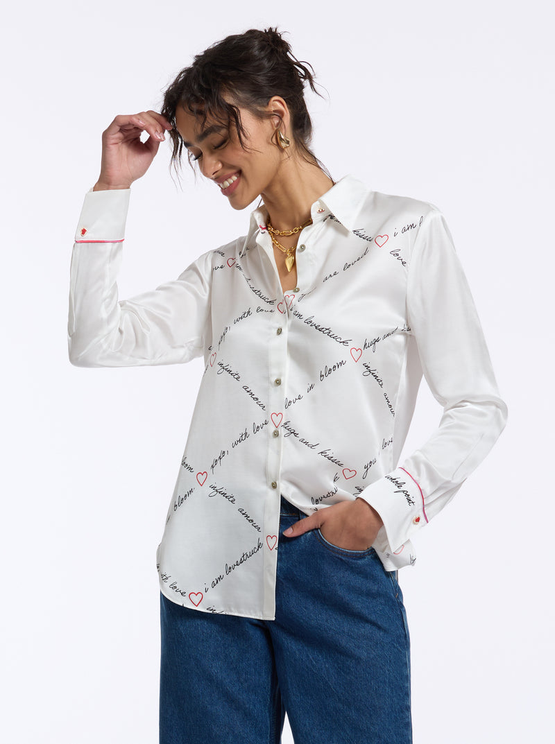 GABRIELA LONG SLEEVE BUTTON DOWN SHIRT