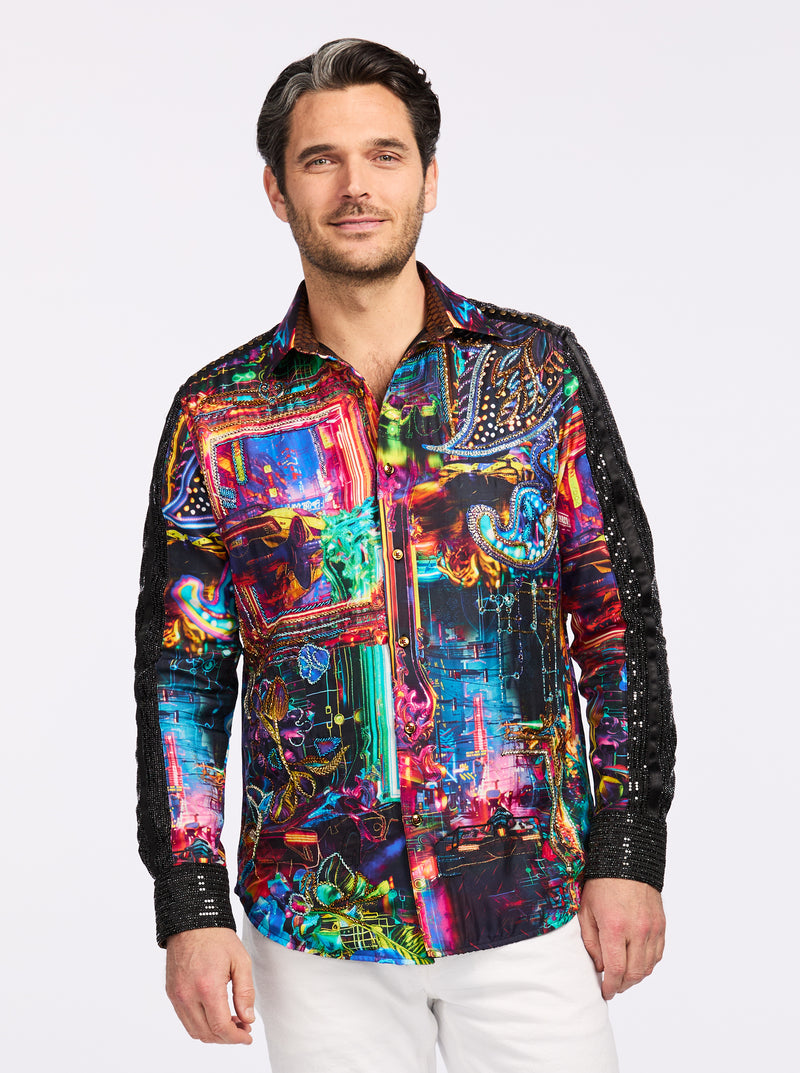 LIMITED EDITION AVATAR LONG SLEEVE BUTTON DOWN SHIRT