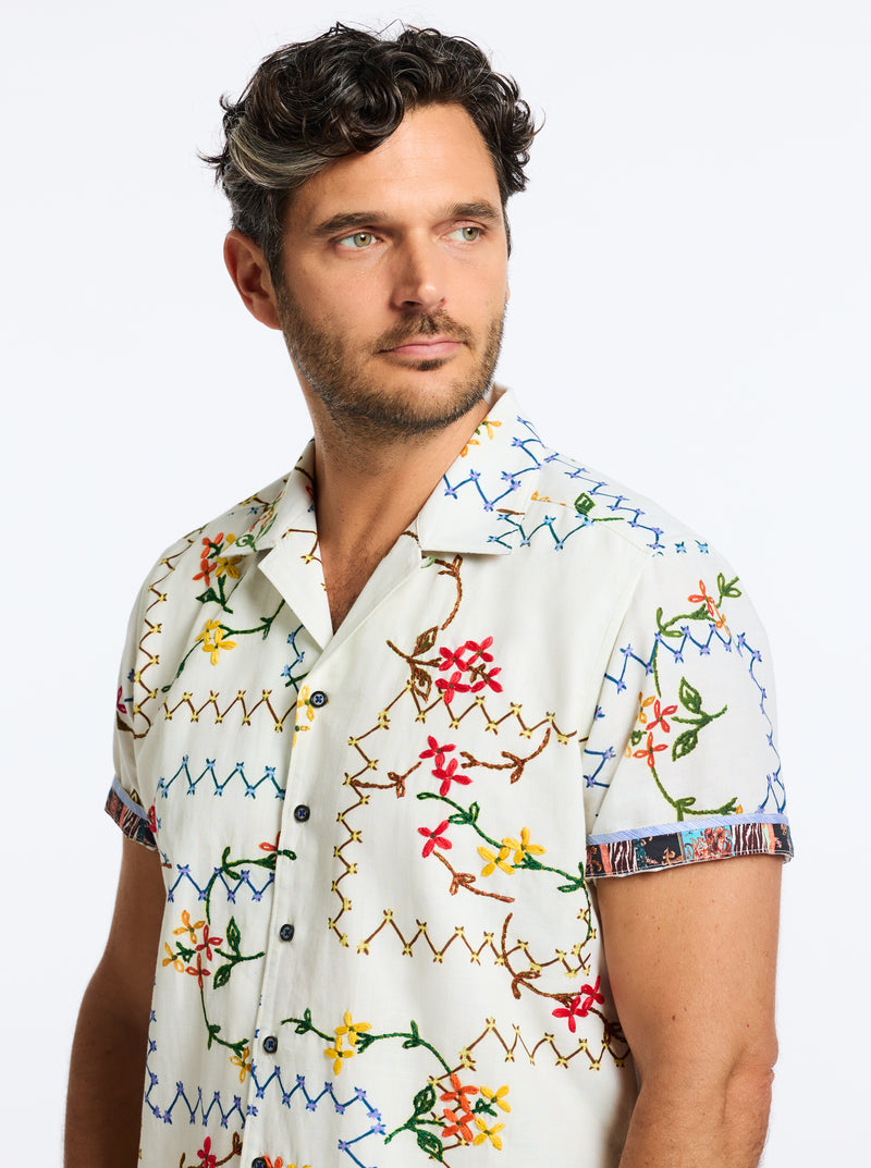 MARETTIMO SHORT SLEEVE BUTTON DOWN SHIRT