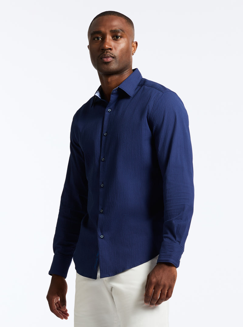 THRESHER LONG SLEEVE BUTTON DOWN SHIRT