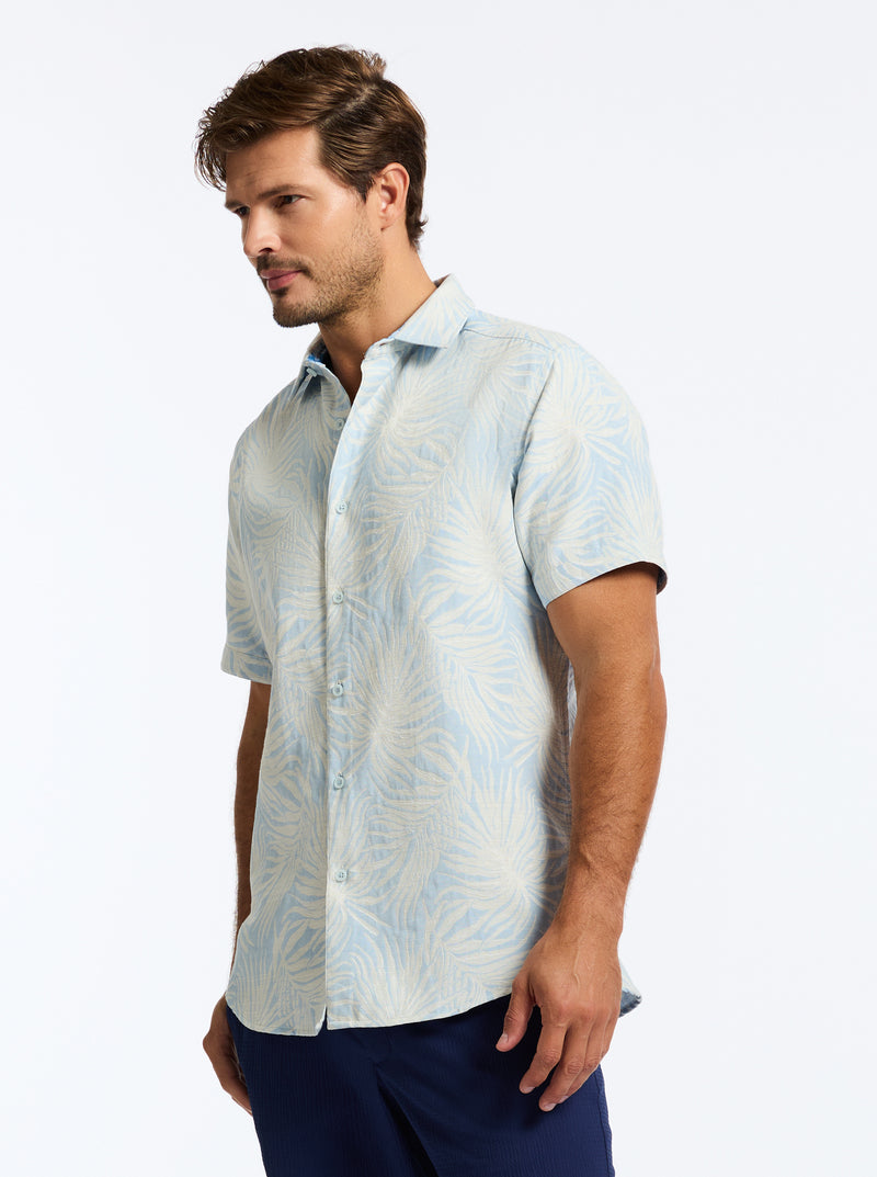 ROYAL PALMS SHORT SLEEVE BUTTON DOWN SHIRT