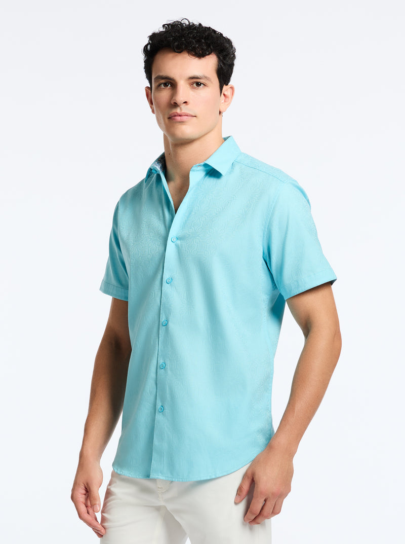 ODYSSEY SHORT SLEEVE BUTTON DOWN SHIRT