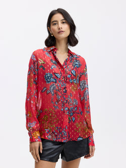 CARRIE LONG SLEEVE BUTTON DOWN SHIRT