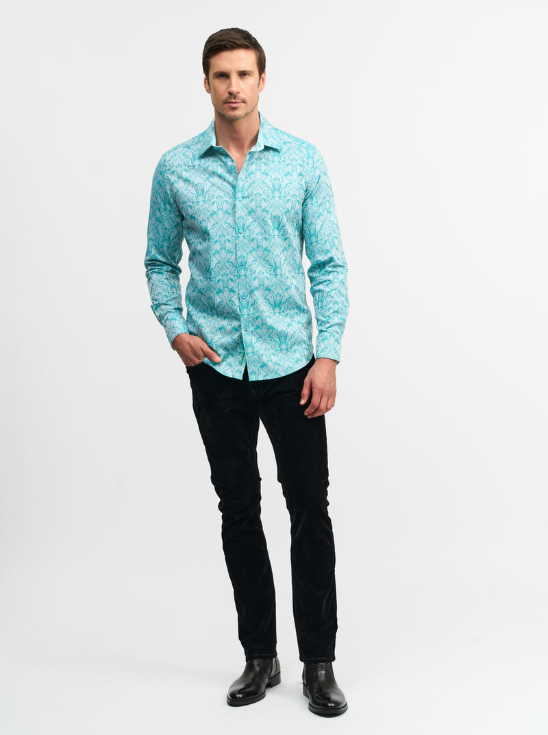 HIGHLAND 6 LONG SLEEVE BUTTON DOWN SHIRT