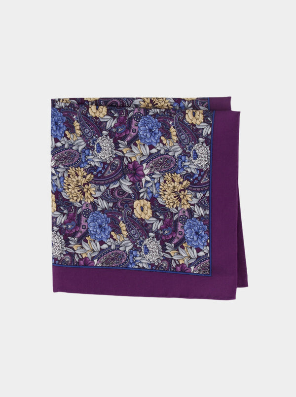 FLORAL PAISLEY POCKET SQUARE