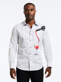 GRENASHE LONG SLEEVE BUTTON DOWN SHIRT