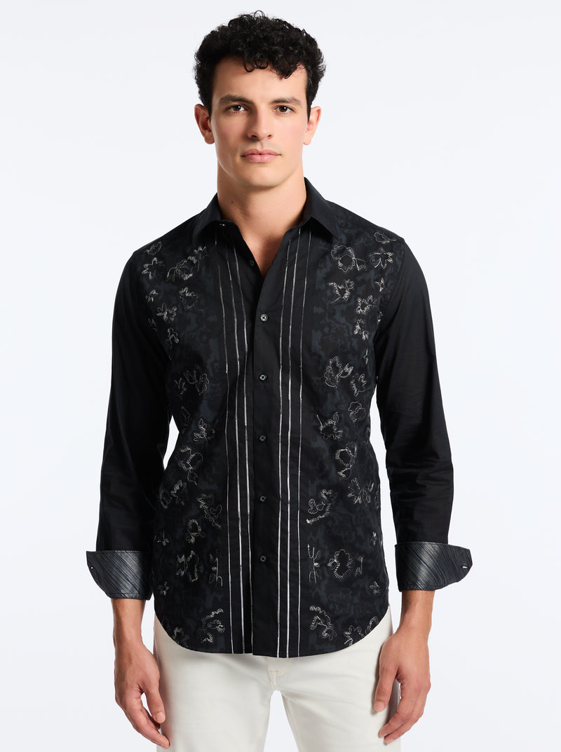 HAVANA LONG SLEEVE BUTTON DOWN SHIRT