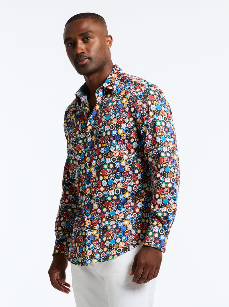 HIGHROLLER LONG SLEEVE BUTTON DOWN SHIRT