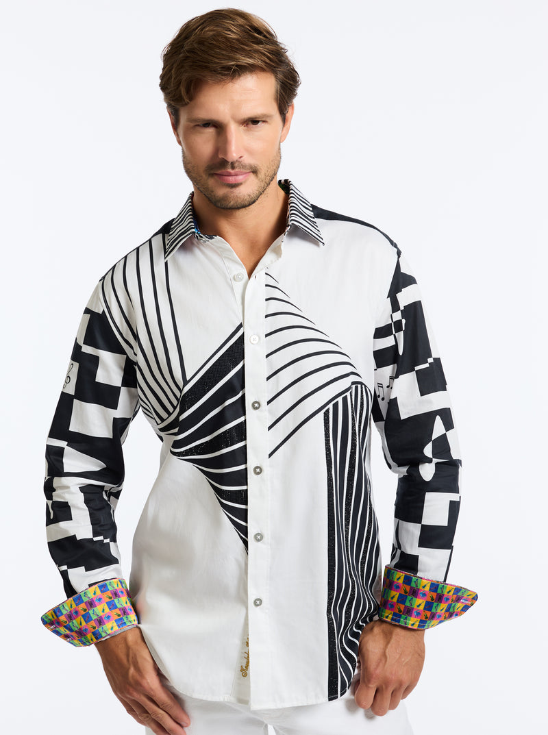 LIMITED EDITION VITO'S VISION LONG SLEEVE BUTTON DOWN SHIRT