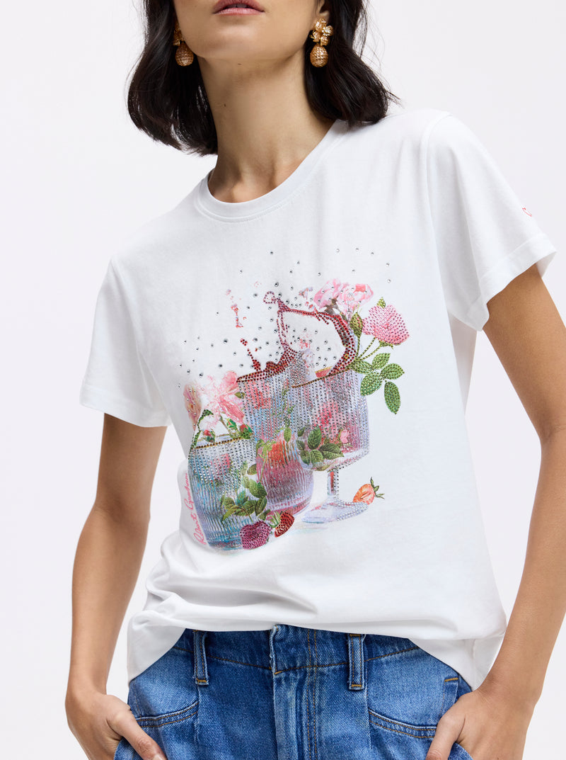 FLORAL SPRITZ SHORT SLEEVE T-SHIRT