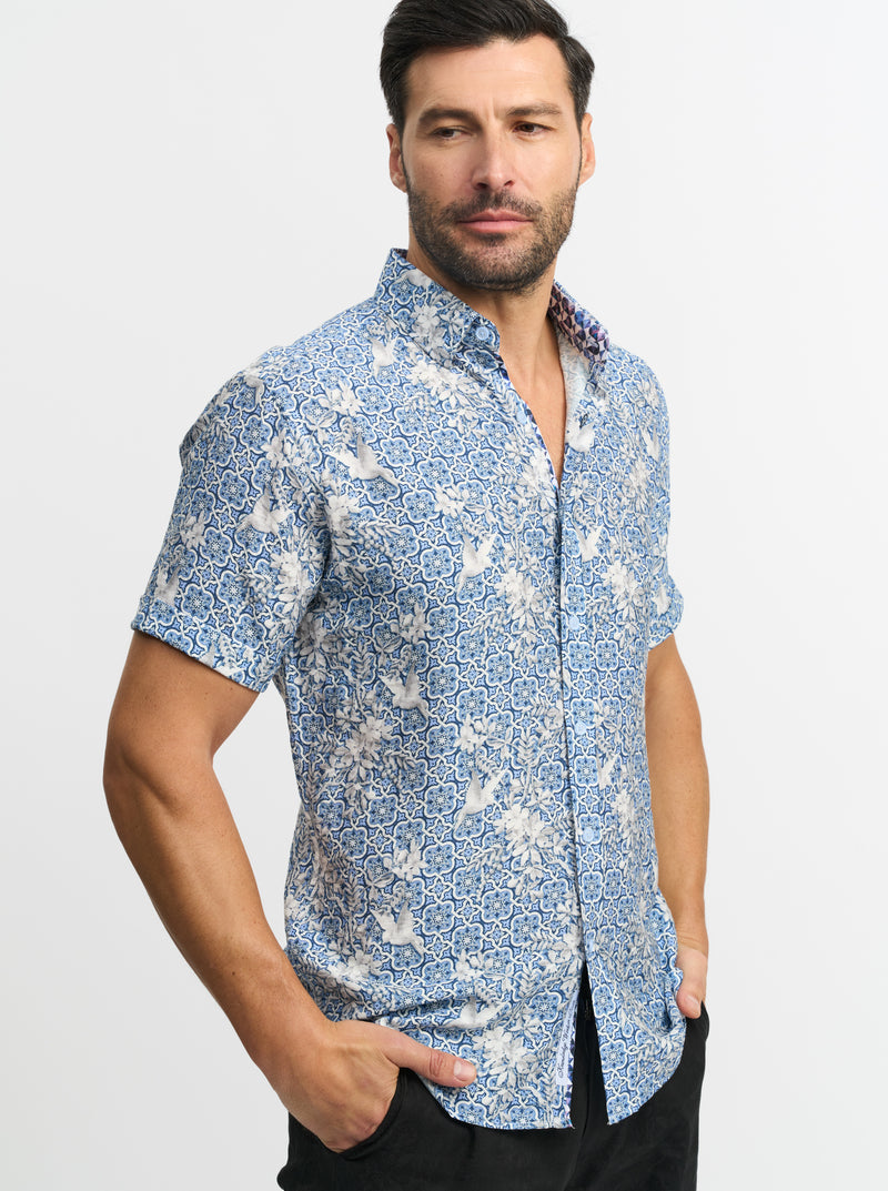 OLIN SHORT SLEEVE BUTTON DOWN SHIRT