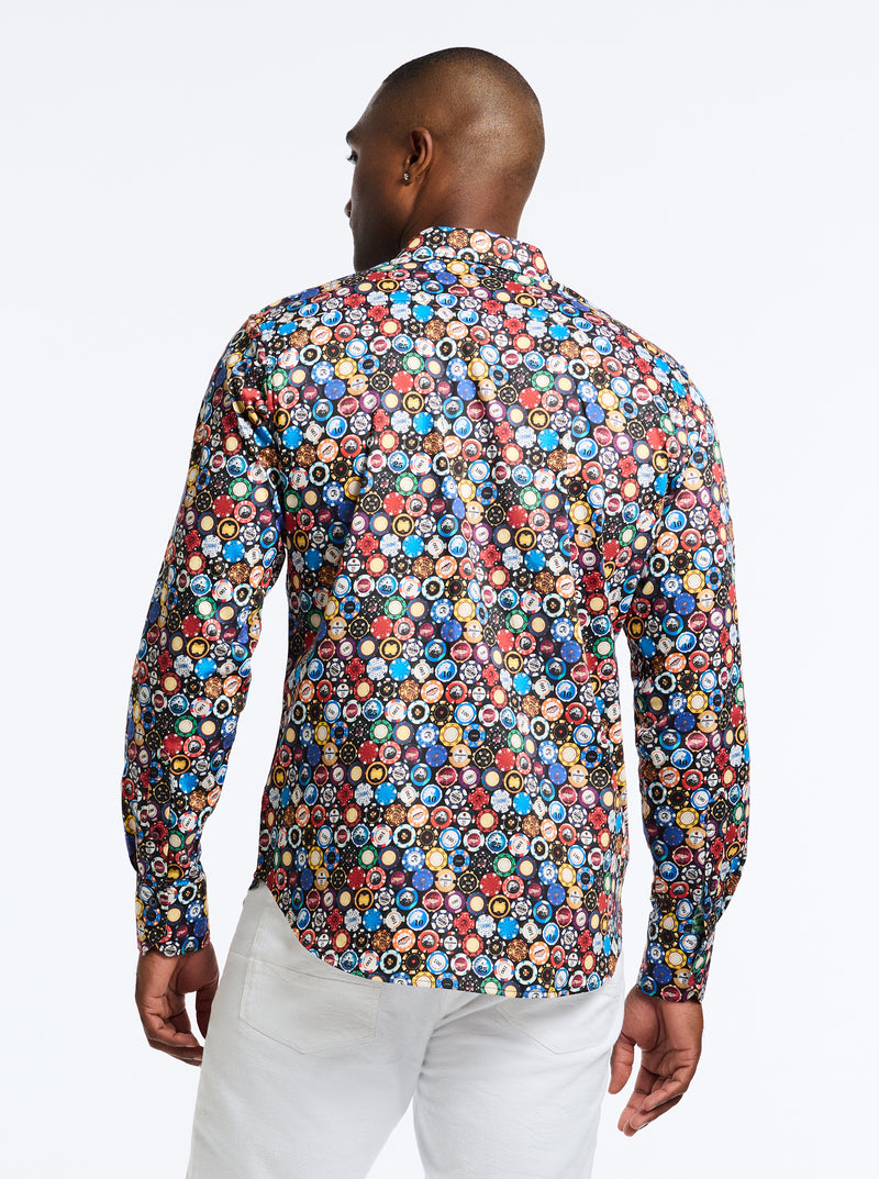 HIGHROLLER LONG SLEEVE BUTTON DOWN SHIRT