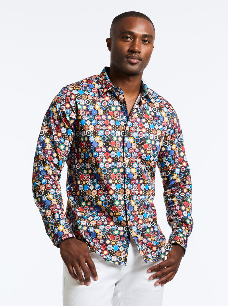 HIGHROLLER LONG SLEEVE BUTTON DOWN SHIRT