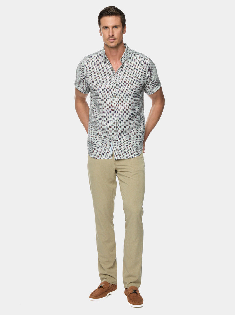 TREGO SHORT SLEEVE BUTTON DOWN SHIRT