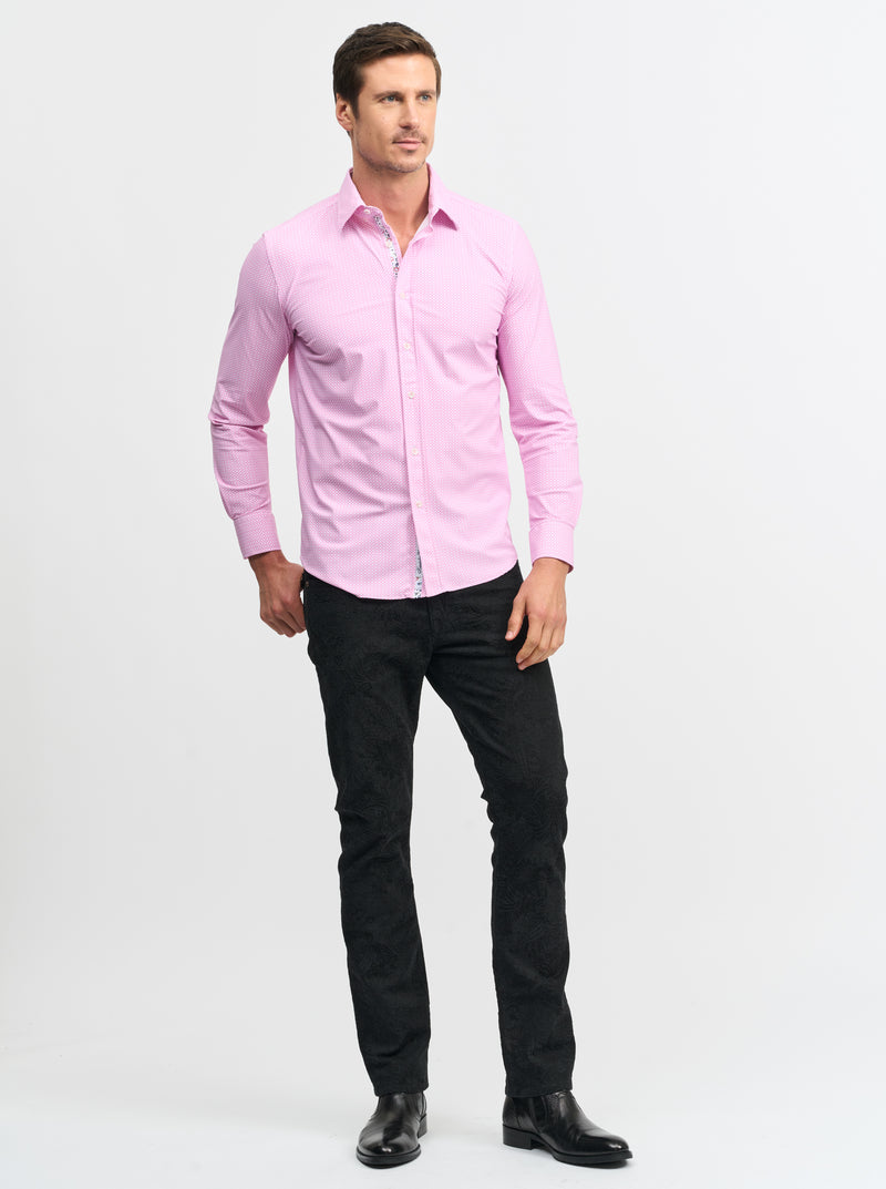 GALVAN LONG SLEEVE BUTTON DOWN SHIRT