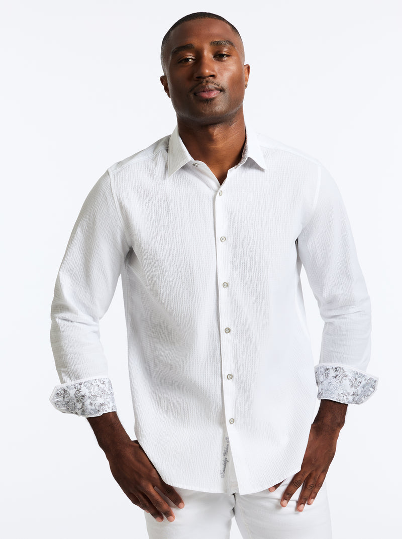 THRESHER LONG SLEEVE BUTTON DOWN SHIRT