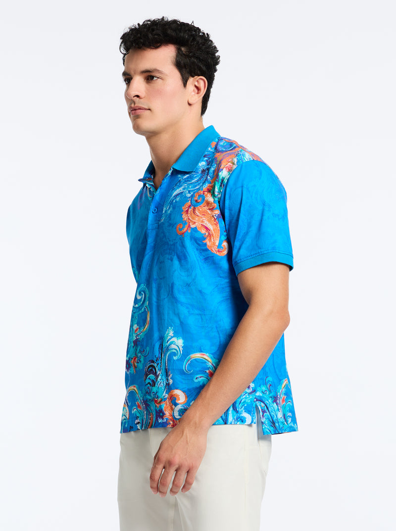 ROYAL SCROLL SHORT SLEEVE POLO