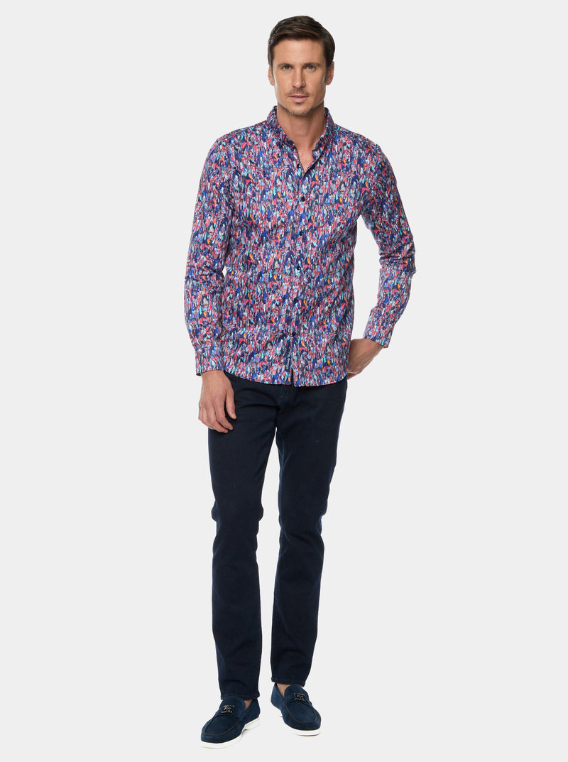 BRIGHTON LONG SLEEVE BUTTON DOWN SHIRT